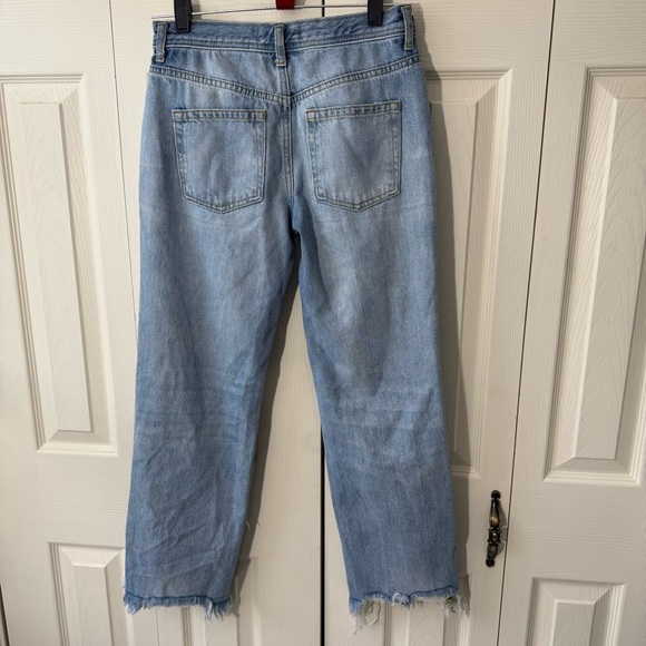 Free People We The Free Maggie Straight Leg Distressed Jeans Womens Size 25 - Picture 9 of 9